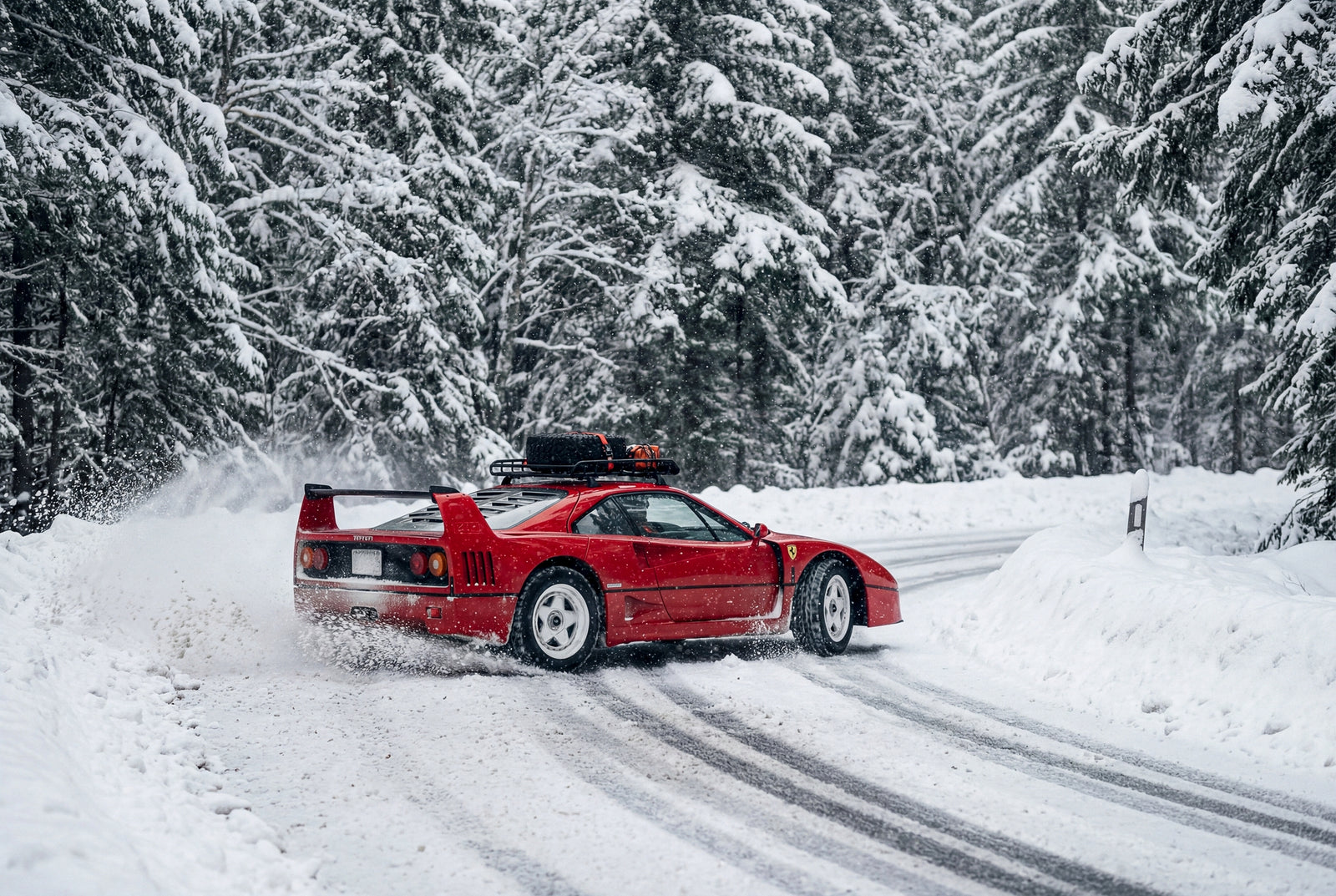 Snow Safari Pt.1 (Ferrari F40)